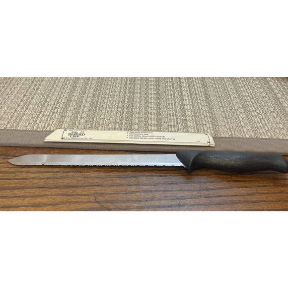 Pampered Chef Kitchen Pampered Chef Carving Bread Slicing Knife Stainless 9 Serrated Black